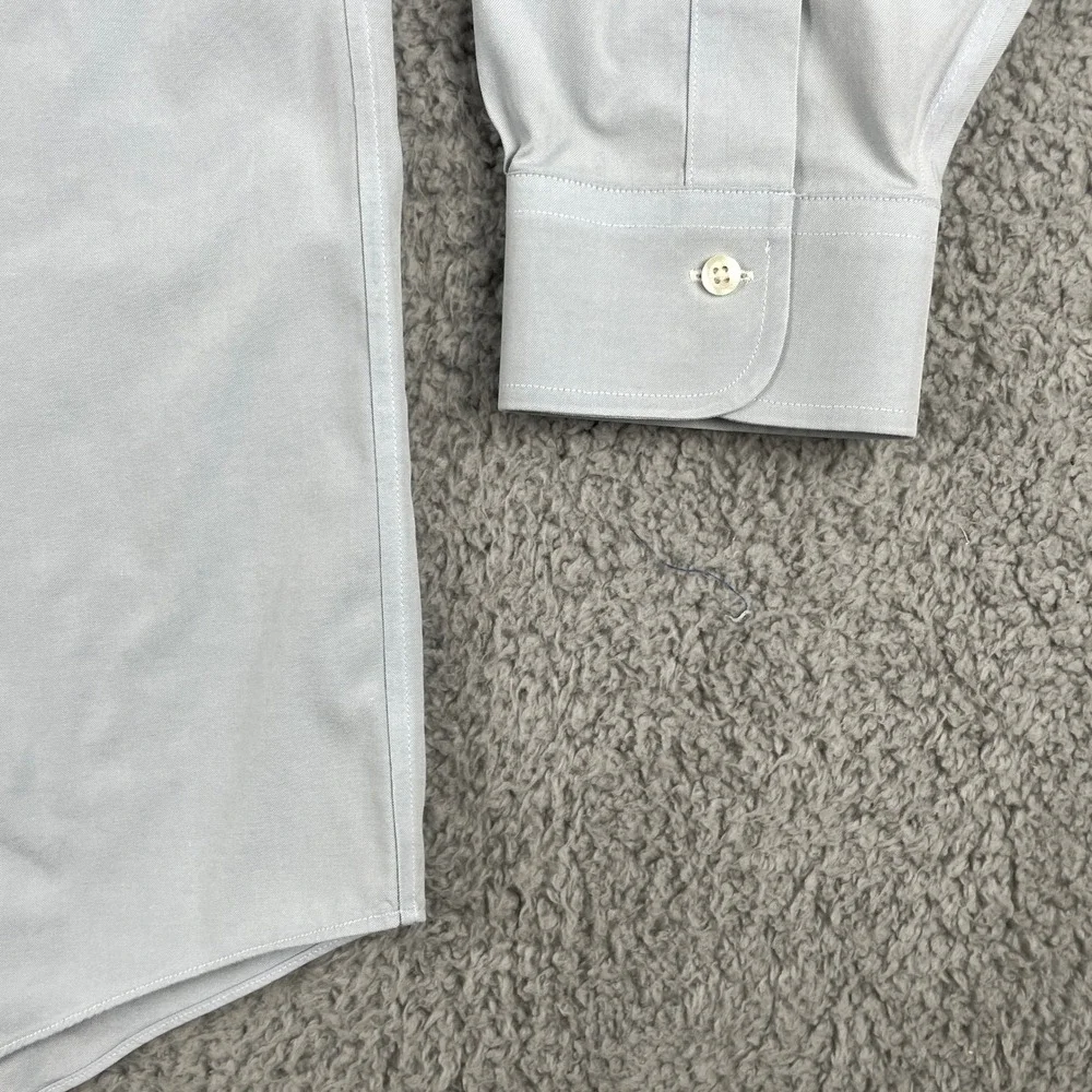 Brooks Brothers Shirt Mens 16.5 Blue Madison Fit Long Sleeve‎ Button Down EUC